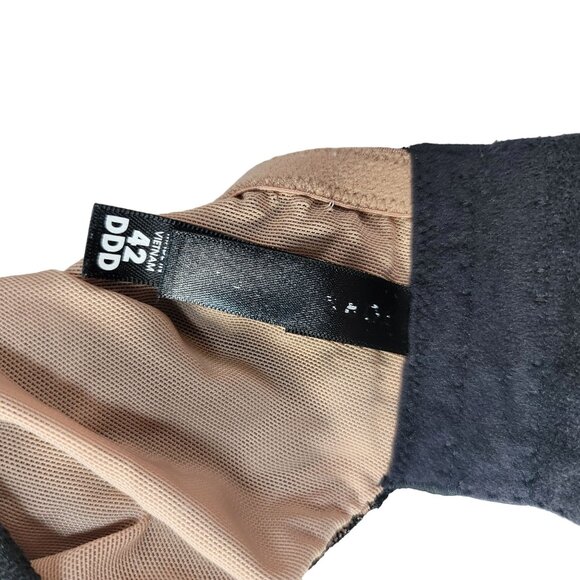 Torrid Full Coverage Bra Black 42DDD Underwire Lightly Lined Exploded Floral - Picture 8 of 11